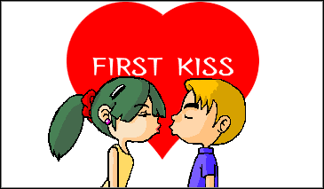 first kiss!!